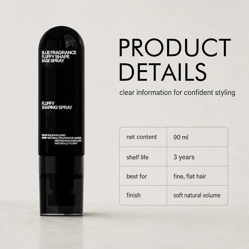 ✨Fluffy Hair Shaping Spray, Peach Scent Volumizing Hair Mist for Long Wear Hold