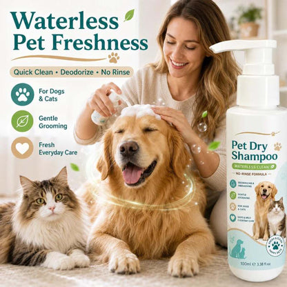 🥳HOT SALE🥳💞Waterless pet freshener, No-rinse, deodorizing & gentle. Fresh pet in minutes – grab yours! ✅