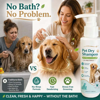 🥳HOT SALE🥳💞Waterless pet freshener, No-rinse, deodorizing & gentle. Fresh pet in minutes – grab yours! ✅