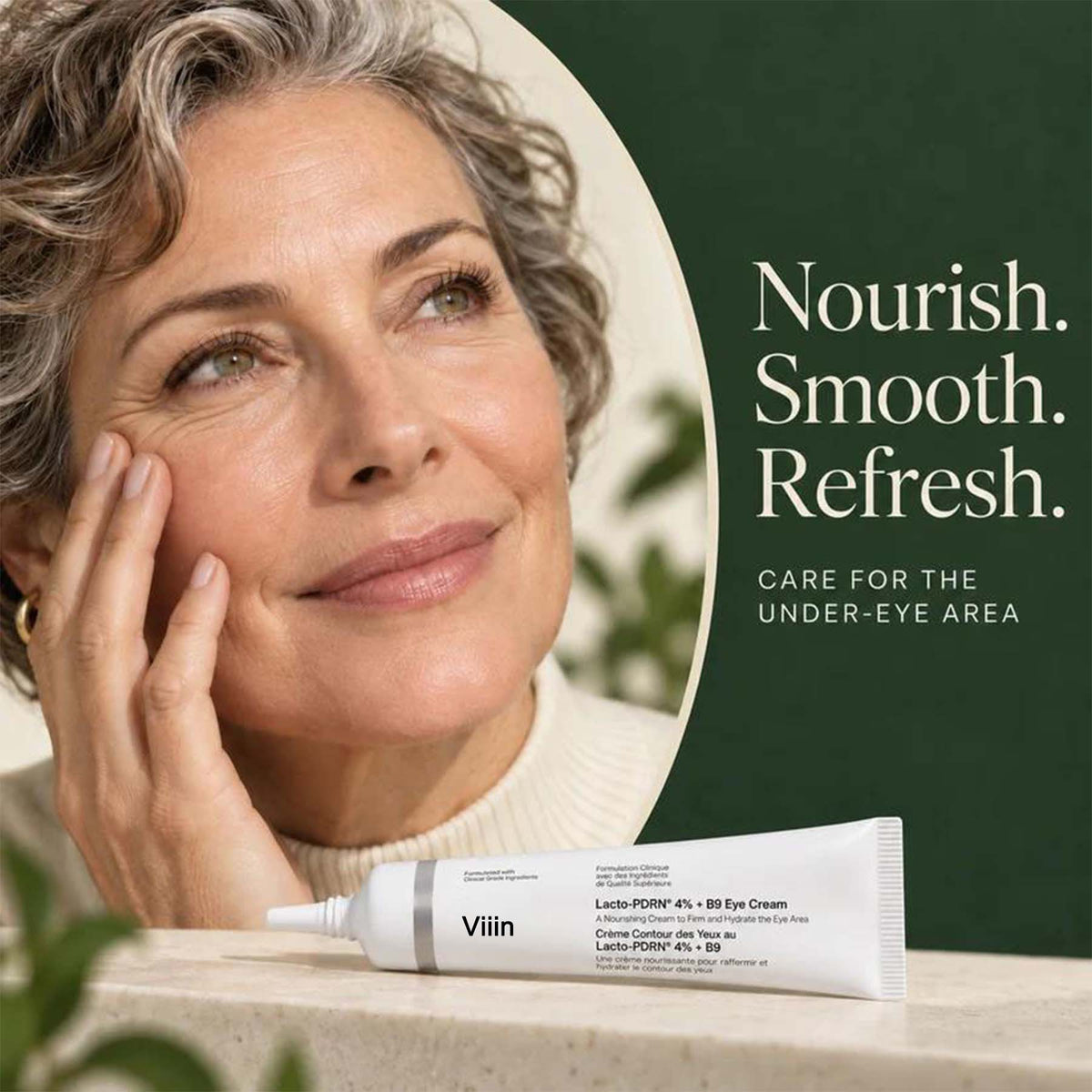 The Viiin Lacto-PDRN 4% + B9 Eye Cream - Firming & Brightening Eye Care