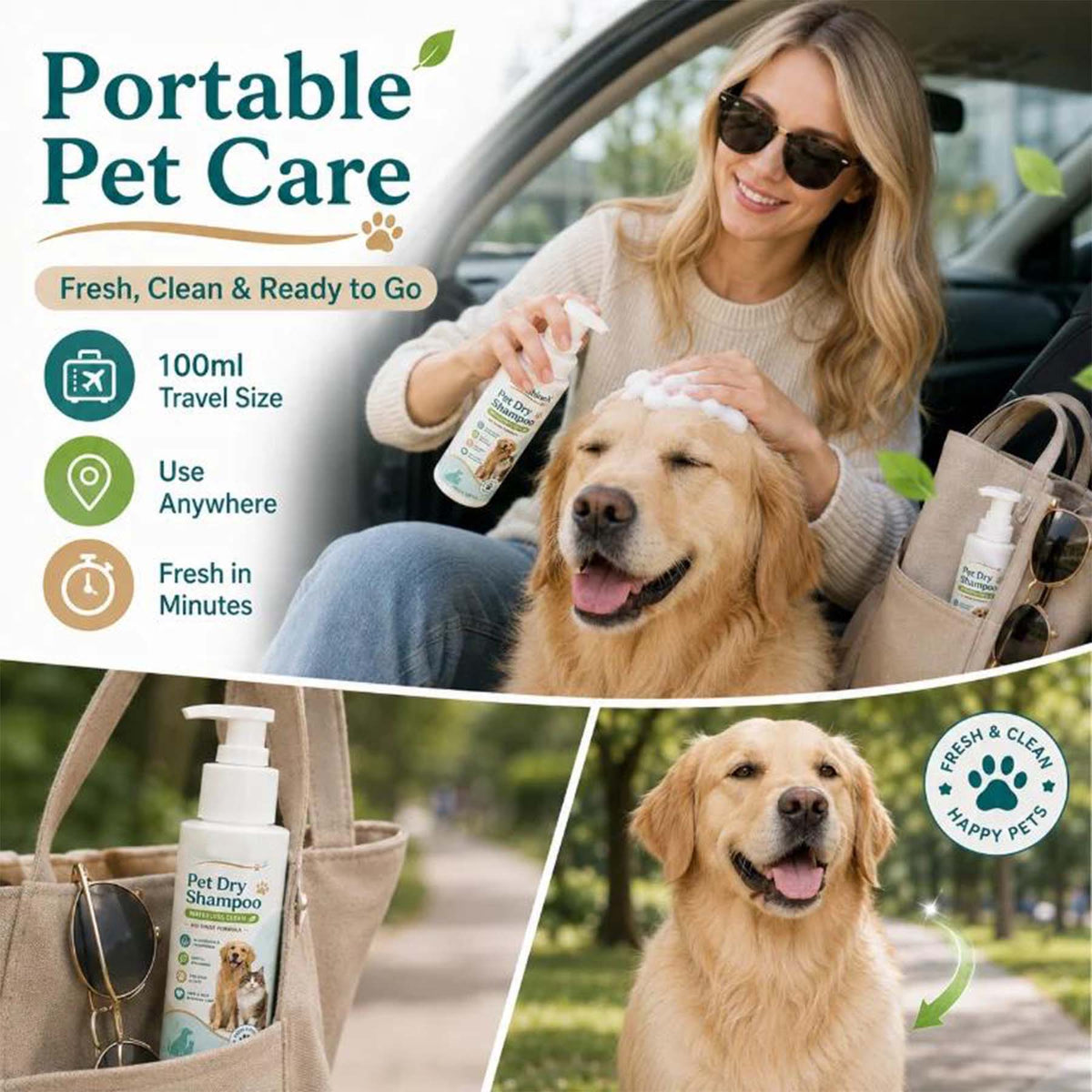 🥳HOT SALE🥳💞Waterless pet freshener, No-rinse, deodorizing & gentle. Fresh pet in minutes – grab yours! ✅