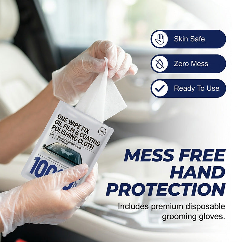 🔥Car Glass Oil Film Removal Wipes